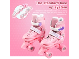 Sapatos De Patins Para Crianças Iniciantes Ajustáveis Respiráveis Estáveis Com Rodas Antiderrapantes