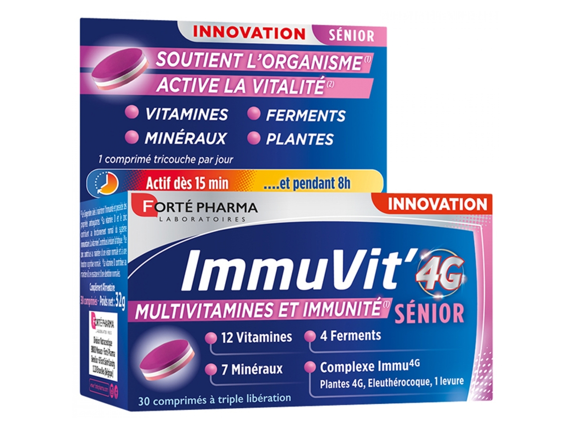 Immuvit' 4G Idosos 30 comprimidos FORTÉ PHARMA