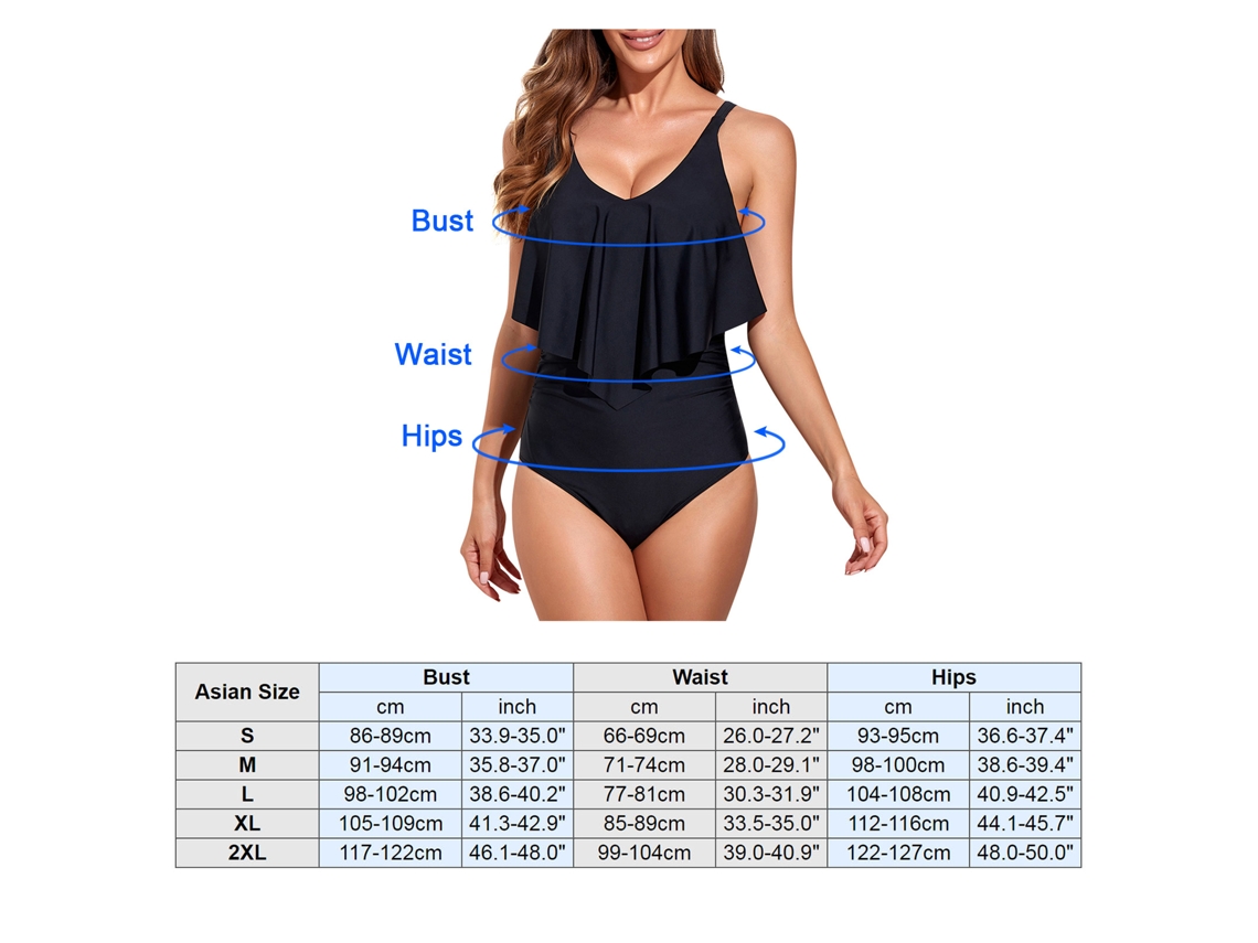 Traje de Banho LAXISCREED Floral V Profundo