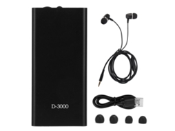 Amplificador De Som Para Ouvido Duplo Ajustável D-3000 Com Fone De Ouvido E Função De Apoio Auditivo Recarregável