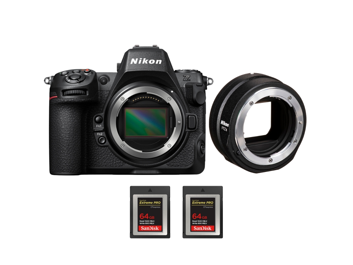 Z8 + Ftz Ii + 2 Sandisk 64gb Extreme Pro Cfexpress Type B + Ebook “20 Dicas para Fotos Que Impressionam” NIKON