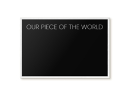 Magnetic Board Our Piece Of The World For The Living Room Espelharte (60x40 Cm)