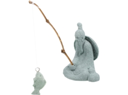 Estátua Delicada de Pescador, Pescador Chinês, Ornamento Bonsai em Miniatura, Decoração de Aquário, Figura em CHABERLU