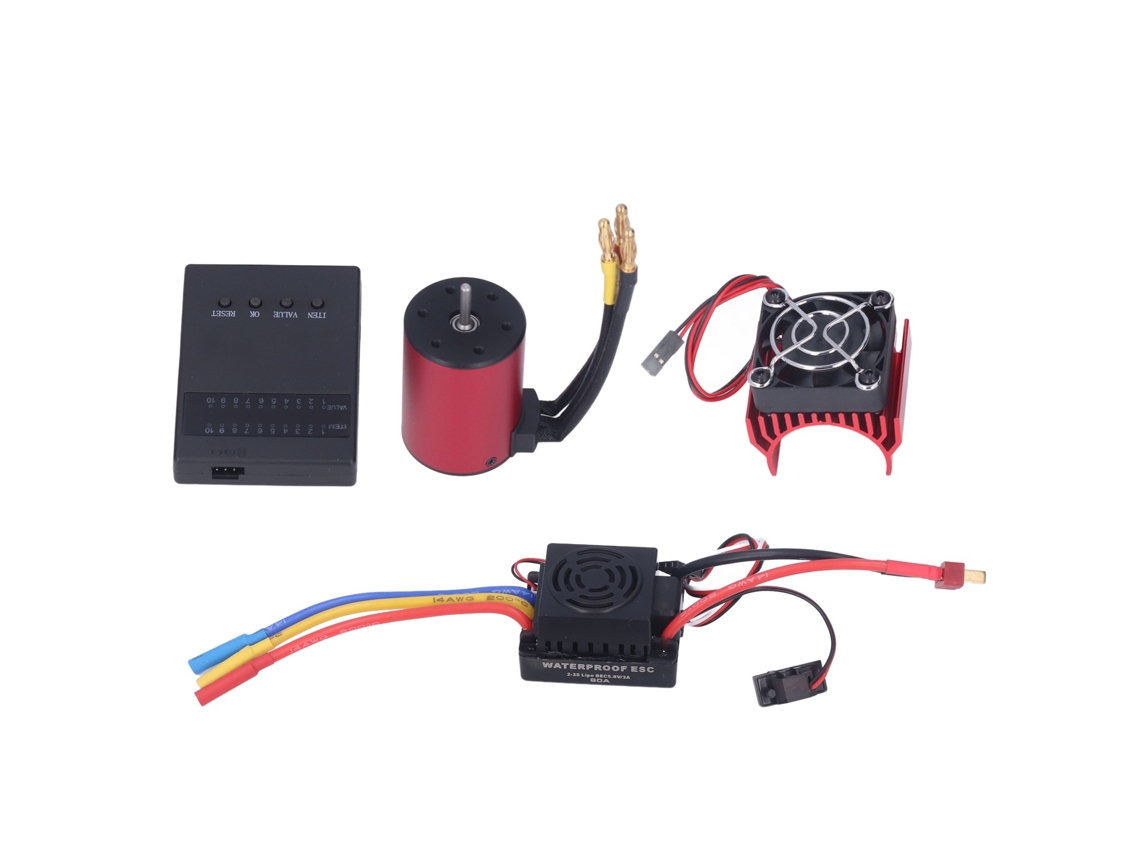 Motor Brushless S3650 3100kv Esc 60a para Carro Rc 1/10