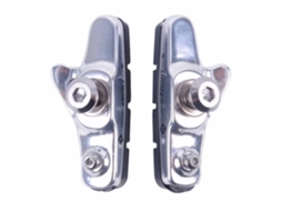 Pastilha de Freio 1 Par de Bicicleta de Estrada Bicicleta C-Brake Suporte Sapato Bloco de Borracha de Freio de Bicicleta-Tipo Prata