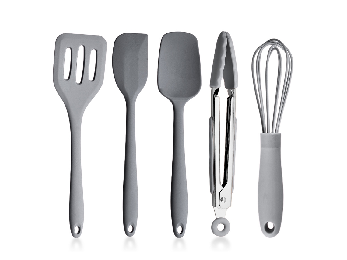 Conjunto de Utensílios de Cozinha Espátula Integrada Clip para Alimentos Batedor de Ovos NEVEANCE