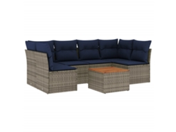 Garden Sofa Set, Garden Sofa Sets Vidaxl Cinzeto Rattan / Vime (n/a)