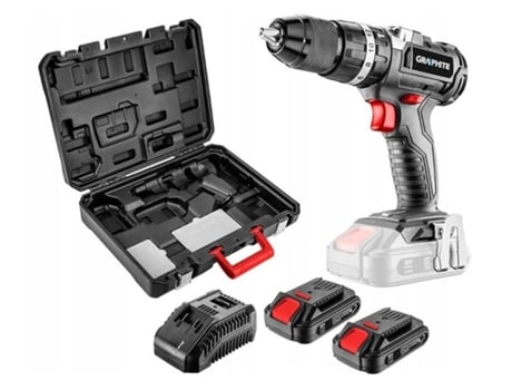 58g020 Set2 Broca sem escova Energy 2x 18v 2ah 1700 Rpm Grafite