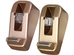 Dispensador de Fita Adesiva Plástica Profissional Nuobesty, 2 Peças, Bordas Lisas, Suporte Redondo Sem Rebarbas, Ideal