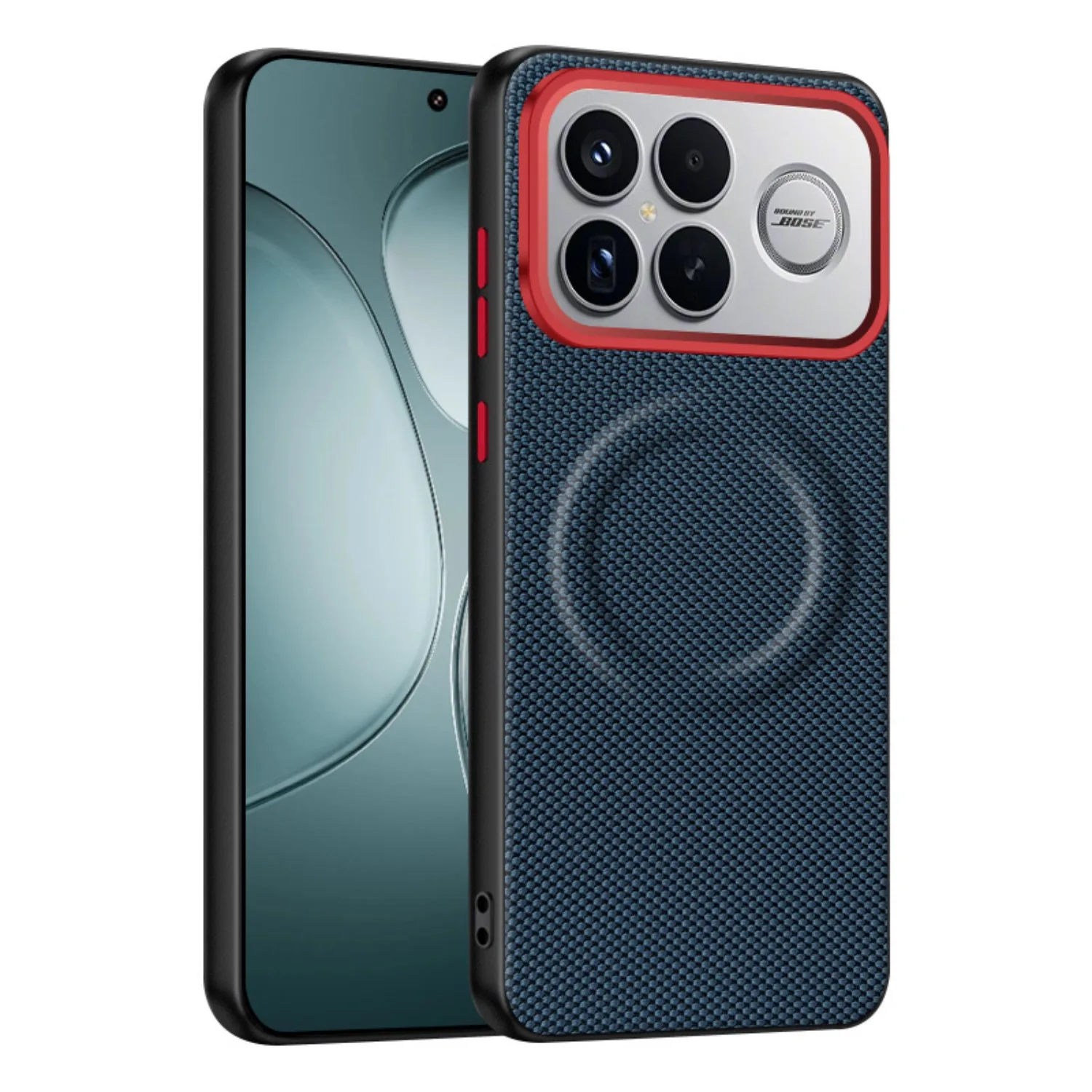 (azul, K80 Pro) Capa De Celular Luxuosa E Brilhante Com Strass E Revestimento Magnético, Além De Moldura De Metal Eletrogalvanizado.