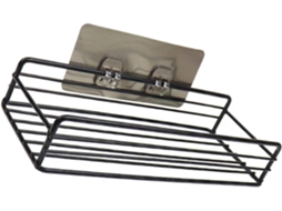 Prateleira De Ferro E Armazenamento Para Parede, Com Suporte Para Banheiro, Design Vazado De Grande Capacidade Para Casa