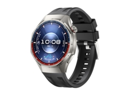 Bracelete Para Huawei Watch Gt 6 Pro - Silicone Cor Sólida - Conexão Dupla Ranhura - Botão De Pressão Preto
