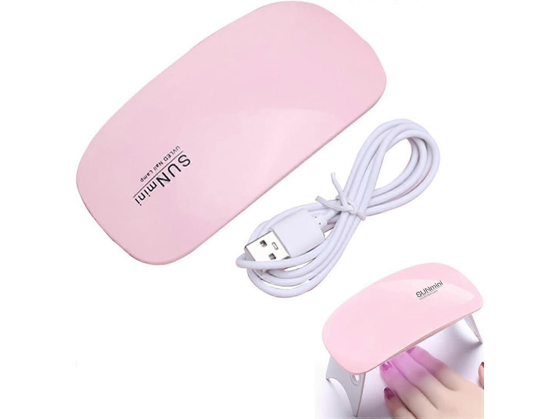 Mini Lâmpada Uv da Arte do Prego Diodo Emissor de Luz, Secador Portátil Verniz para as Unhas Gel 6w com Temporiza Dor 60sec/120sec, Cura GOKOCO