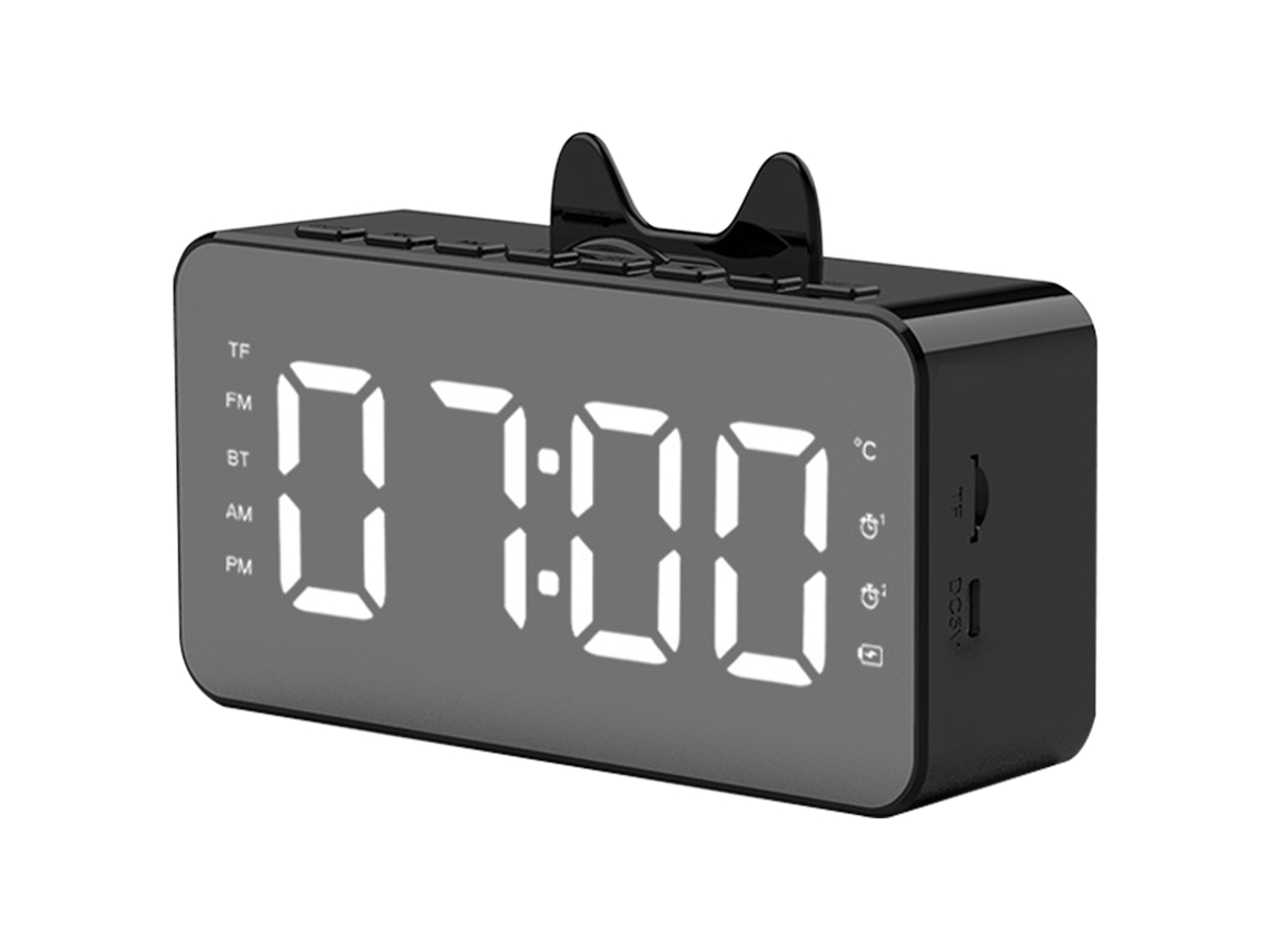 Relógio de Alarme Sem Fio Bluetooth com Display e Alto falante EOOCOO (relógio de Alarme Sem Fio Bluetooth com Display)