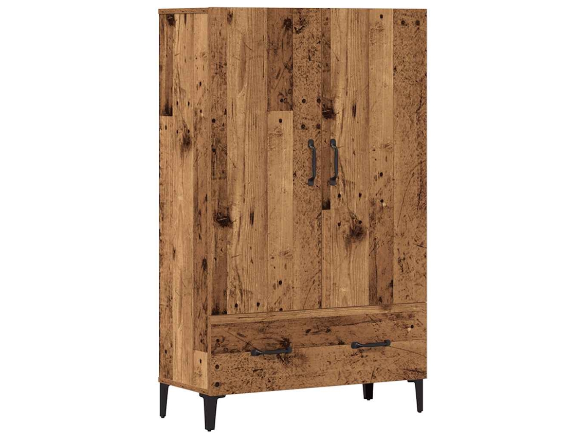 Vidaxl Armário Alto 70x31x115 Cm Derivados De Madeira Madeira Velha