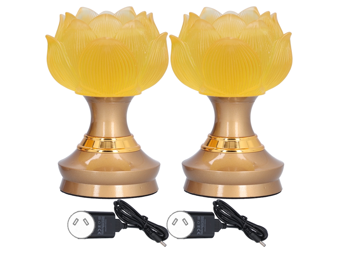 Lâmpada Led Buda Lótus Para Oração E Meditação Em Casa