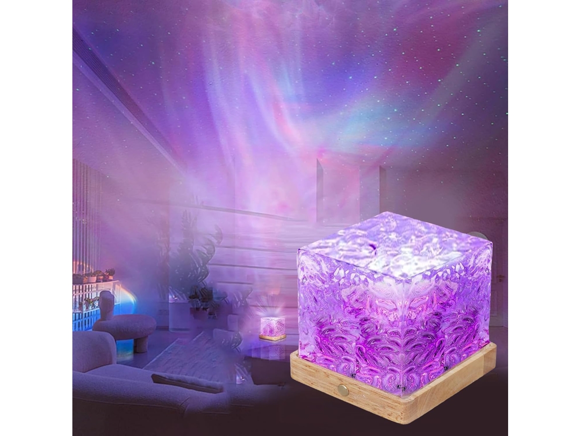 Projetor De Ondas Oceânicas Vbestlife, Luminária Noturna Aurora 16