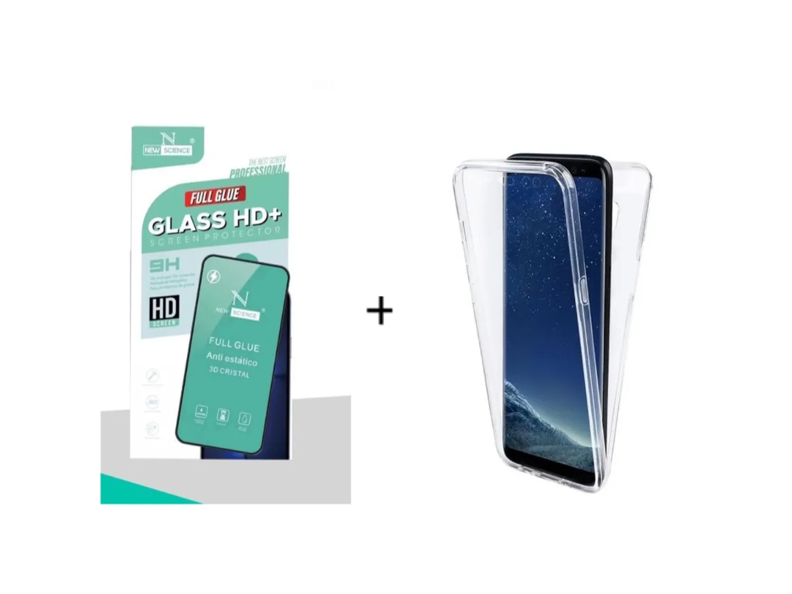 Película de Ecrã Completo Samsung Galaxy S22/S23 Plus e Capa de Samsung Galaxy S22/S23 Plus-Branco-ZT-2280