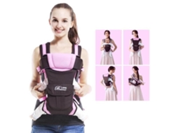 4 Posições Ajustável Infantil Portador de Bebê Mochila Bolsa Saco Macio Estruturado Estilingue Ergonômico para Bebê 0-2 Anos Rosa