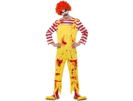 Fato de Homem  Palhaço Terrorifico Amarelo (Tam: M)