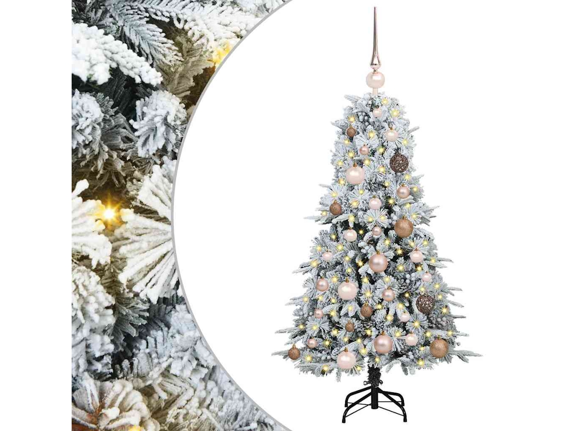 Conjunto 1 Decoração De Natal Vidaxl Branco Plástico (120 Cm)