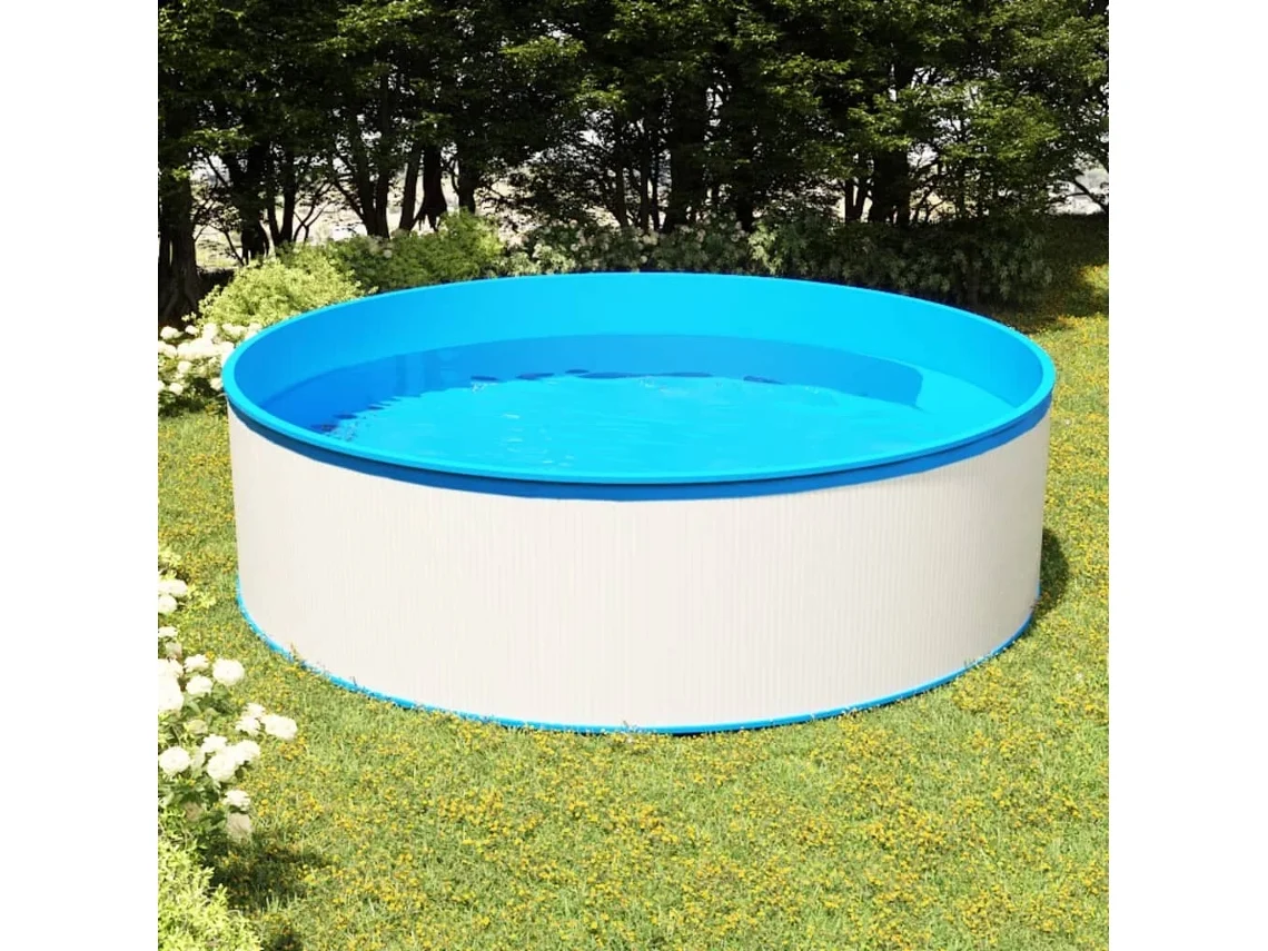 Vidaxl Piscina Splasher 350x90 Cm Branco