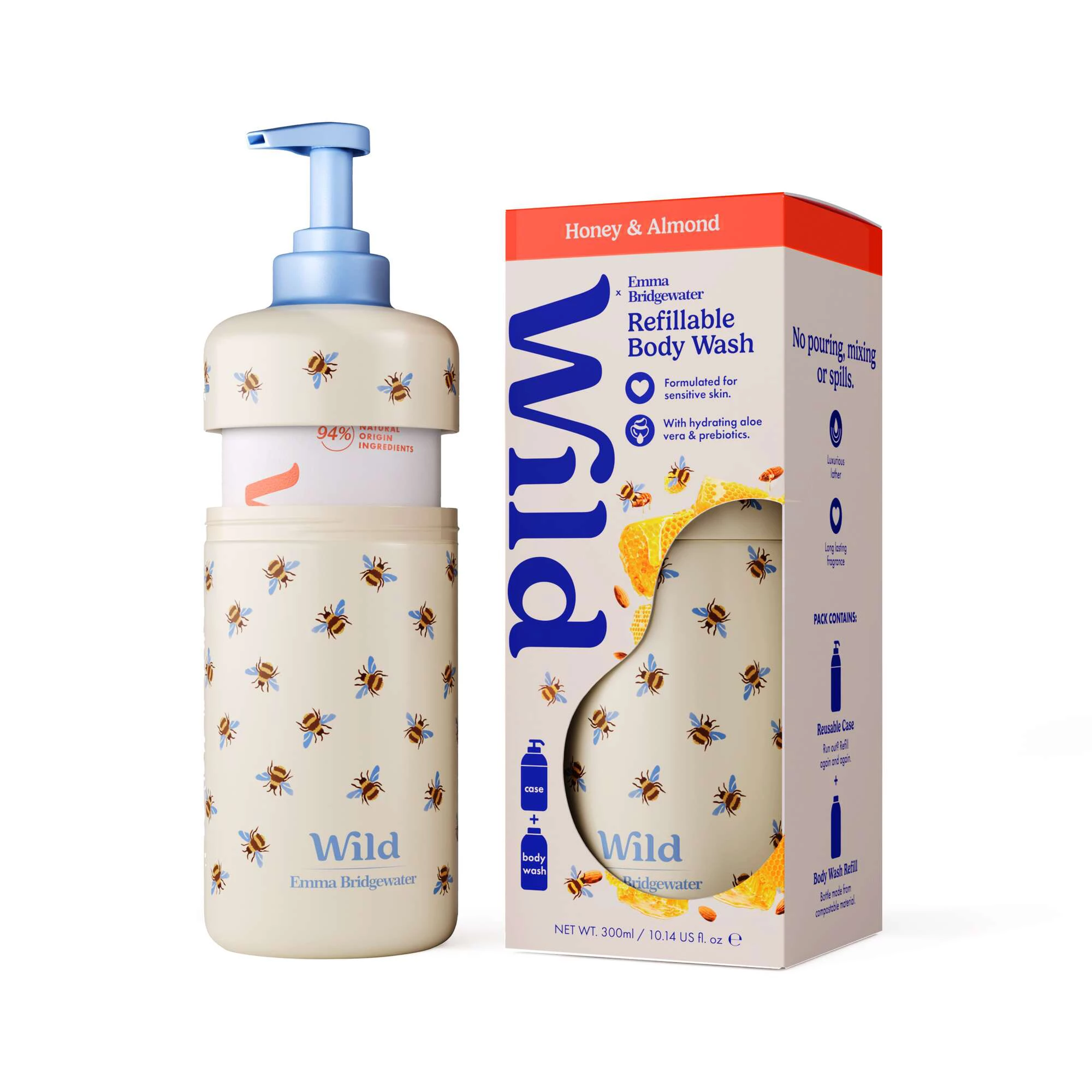 Body Wash Honey Almond Refillable