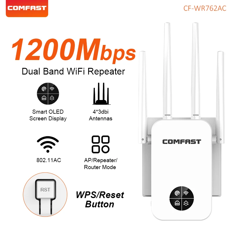 (repetidor Wi-fi 7) Extensor De Repetidor Wi-fi 5 2.4/5.8g