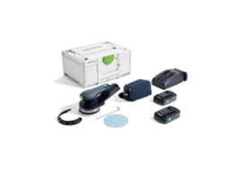 Lixadeira excêntrica híbrida ETSC 2 125 4.0 I-Plus - FESTOOL - com 2 baterias 18V 4,0 Ah - carregador - Systainer - 577736