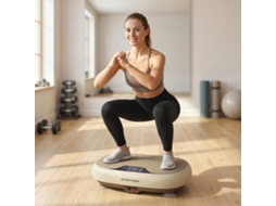 Plataforma Vibratória Com 20 Níveis De Velocidade, 3 Programas, Visor Led E Controle Remoto Para Exercícios Em Casa.