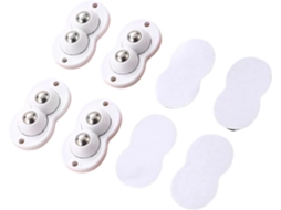 Conjunto De 4 Rodízios Robustos Com Reforço Metálico Para Maior Estabilidade Em Armários Arquivo Adesivos Garantem