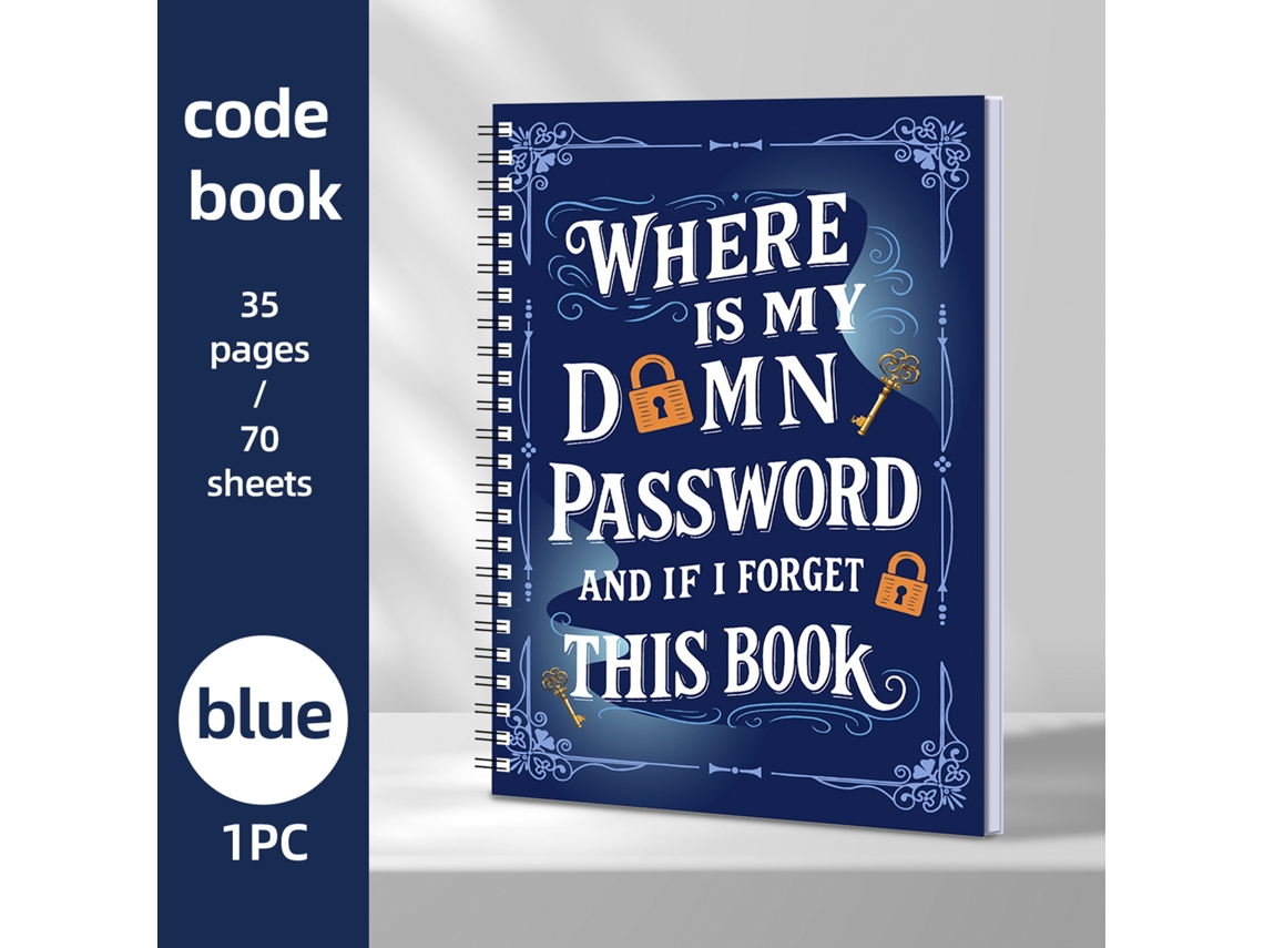 Fun Spiral Cipher Notebook Blue
