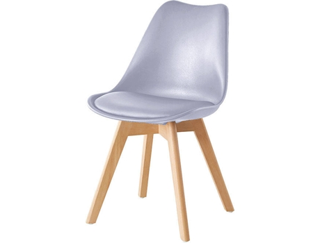 Conjunto de 4 Cadeiras  Mike (Cinzento - 47x81x54 cm - Polipropileno)