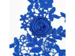 Patches De Bordado - Muitas Flores Patches - Costurado À Mão - 2 Unidades - 270 Mm Largo - Perfeito Para Vestido/roupas