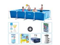 Piscina com Estrutura Retangular 450x220x84 Cm 5 peças S50 INTEX