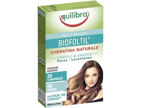 Suplemento Alimentar EQUILIBRA Biofoltil Natural Queratina (20 comprimidos)