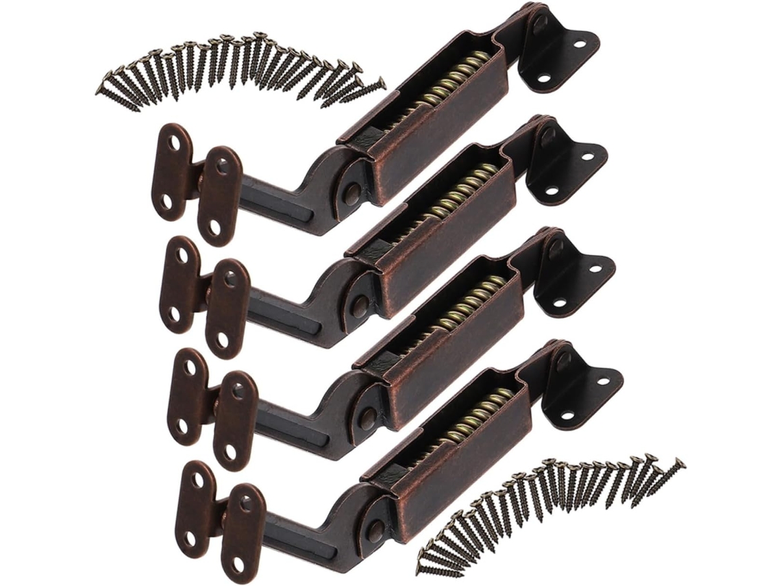 Conjunto De 4 Dobradiças Suporte Para Tampas Com Função Fechamento