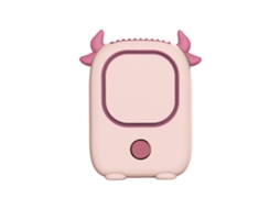 Ventilador de pescoço sem líquido USB portátil pink tipo demon LAXISCREED