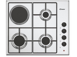 Placa Gás e Elétrica CANDY CMGH31X/1 (Outlet Grade A - Gás Natural e Discos - 58 cm - Inox)