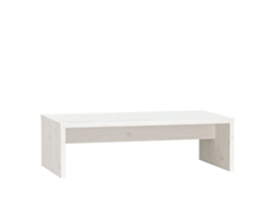 Monitor Stand, Monitor Stands Vidaxl Branco Madeira De Pinho (n/a)