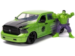 Réplica Camioneta 2014 Ram 1500 e figura Hulk Marvel 22 cms