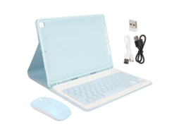 2026zentro-capa Com Teclado Magnético Para Tablet Air3 10.5 E Pro 10.5 2017 Ios Com Mouse Azul