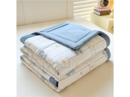 Colcha Acolchoada Fansu Capa de Cama Manta para Ar Condicionado Enchimento Algodão Sofá com Estampa Floral Nór