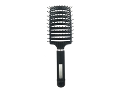 Escovas de Cabelo para Massagem Desembaraçadora Escovas de Cabelo com Ventilação Curvada Pente de Cabelo Estilo Ventilado Preto ZMDECQNA