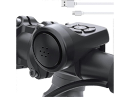 Lurelia Campainha Resistente À Água Recarregável Usb, Leve, Plástico, Preto
