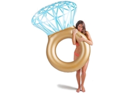 Bóia inflável Nova Line diamante para piscina, válvula dupla, cadeira 90x140cm | S/MARCA