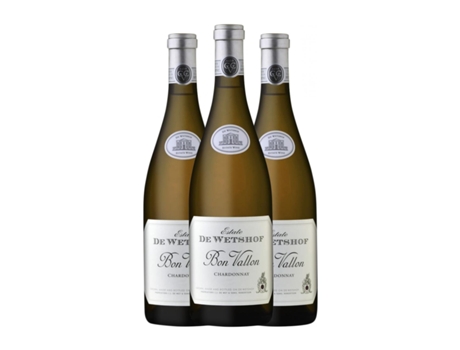Vinho branco DE WETSHOF Bon Vallon Chardonnay Robertson (0.75 L - 3 Unidades)