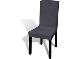 vidaXL Capa extensível para cadeira 6 pcs antracite