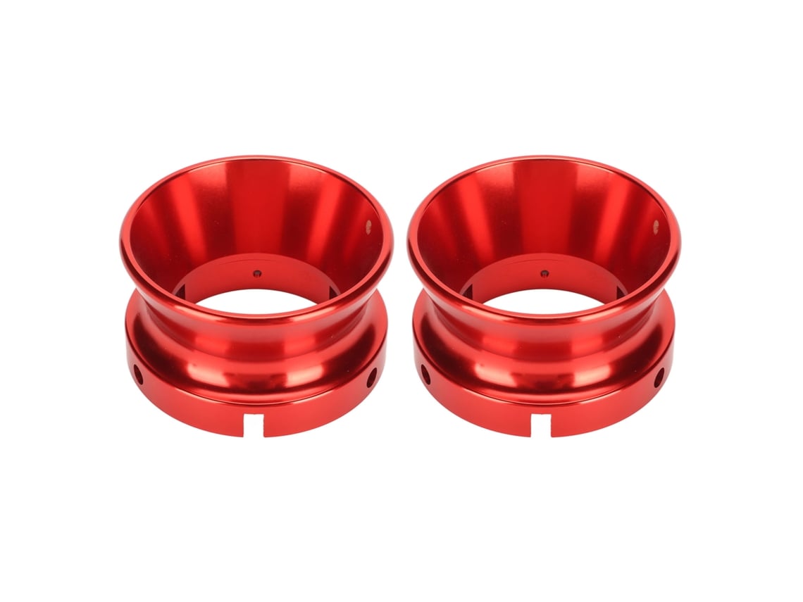 2 Adaptadores Nab Hub CHABERLU para Studer Revox, Alumínio Vermelho, 10 Polegadas, Compatível com Akai e Teac