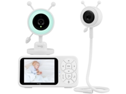 Monitor de Bebé LIONELO Babyline 3.4 Câmara Ecrã 3,5” Vox Alcance 300m Visão Noturna Zoom 4x Luz Rgb